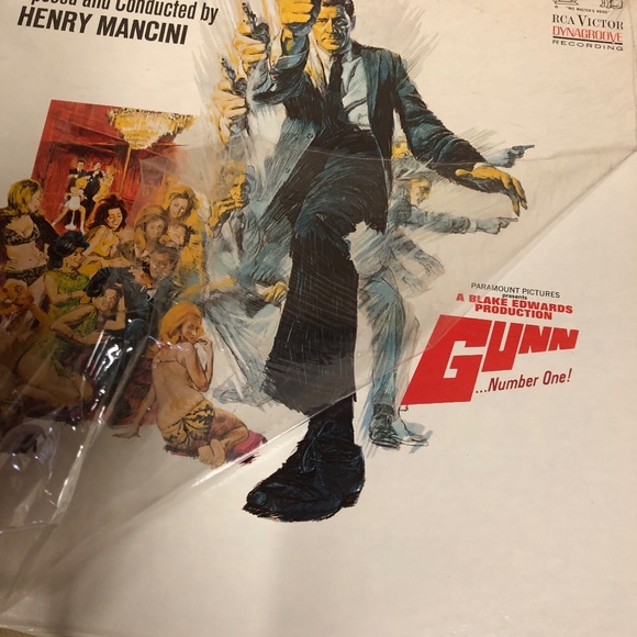 Henry Mancini Gunn Number One Vinyl LP Album, Like New Condition, Soundtrack RCA - Picture 6 of 12